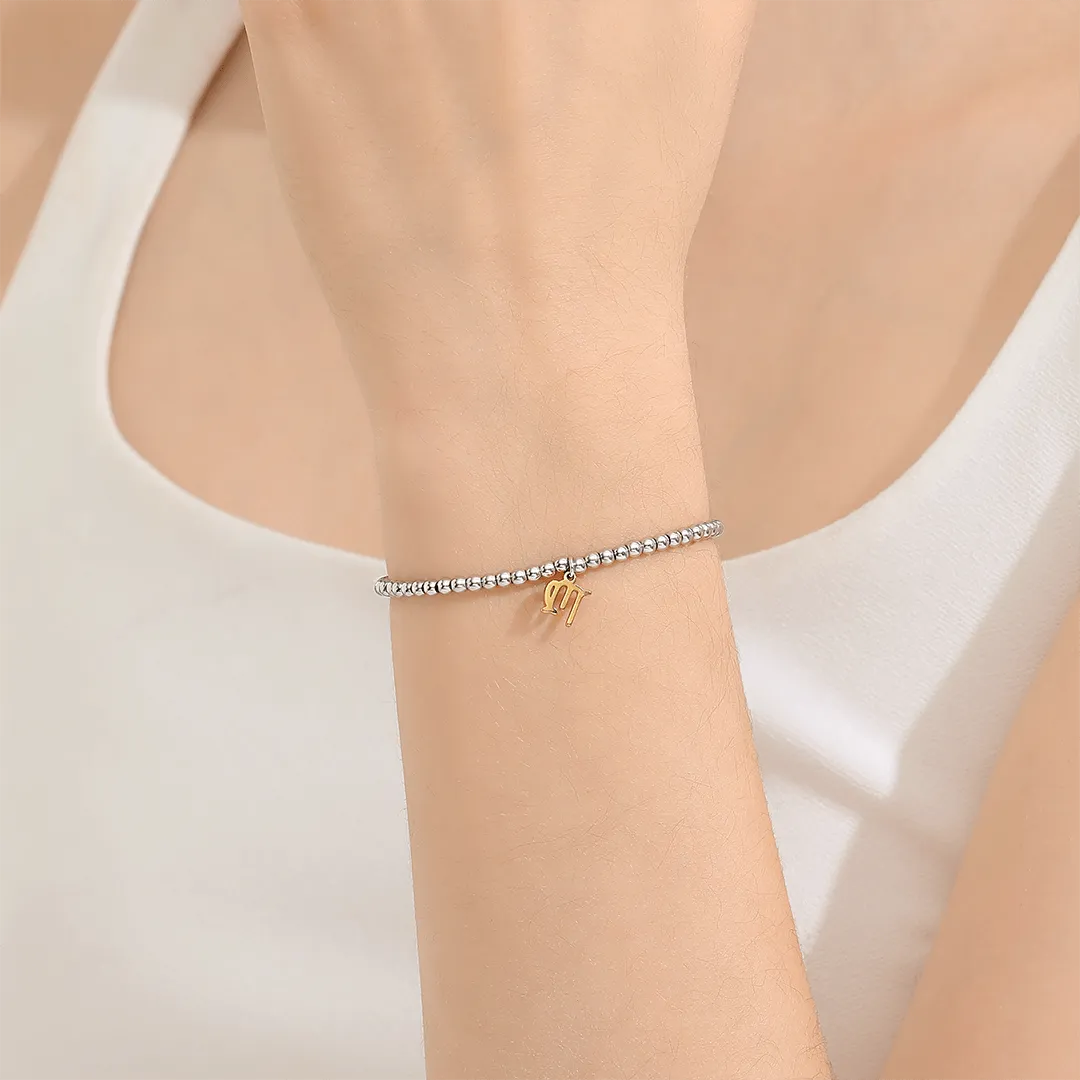 Memories: "SCORPIO" | The Scorpion Bracelet | White Gold & 18K Gold-Plated