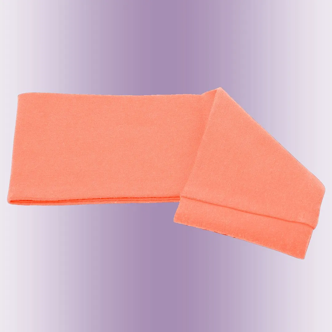 Men's Headbands Cotton Jersey 3" Wide Sports Fitness Yoga Made in the USA Peach