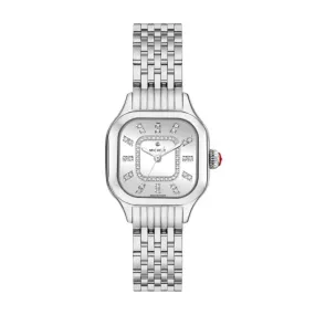 Michele Meggie Stainless Steel Silver Colored 29mm Watch