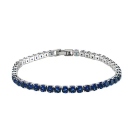 Micole Sapphire CZ Tennis Bracelet – 7in