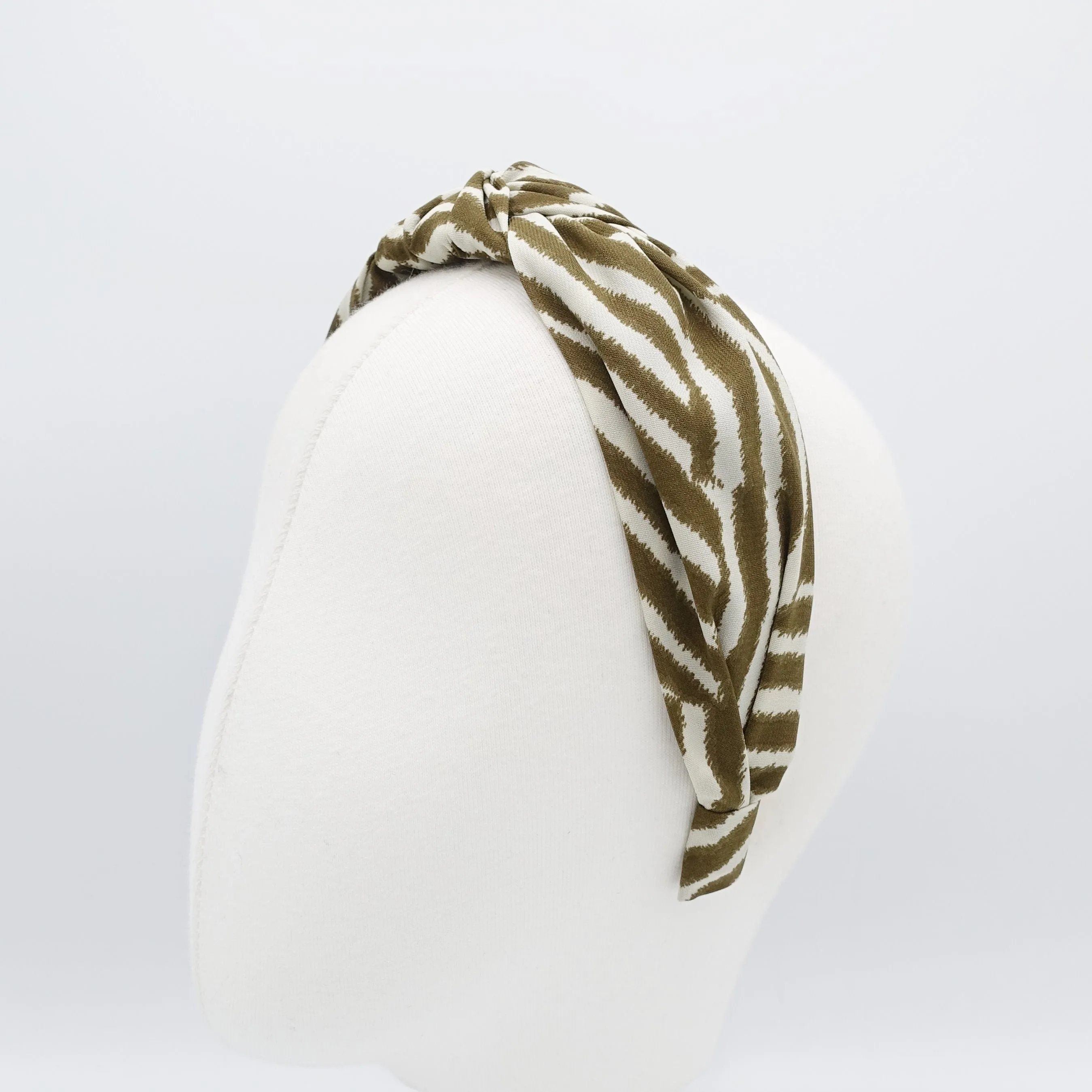 modern zebra pattern headband knotted hairband women hair accessory