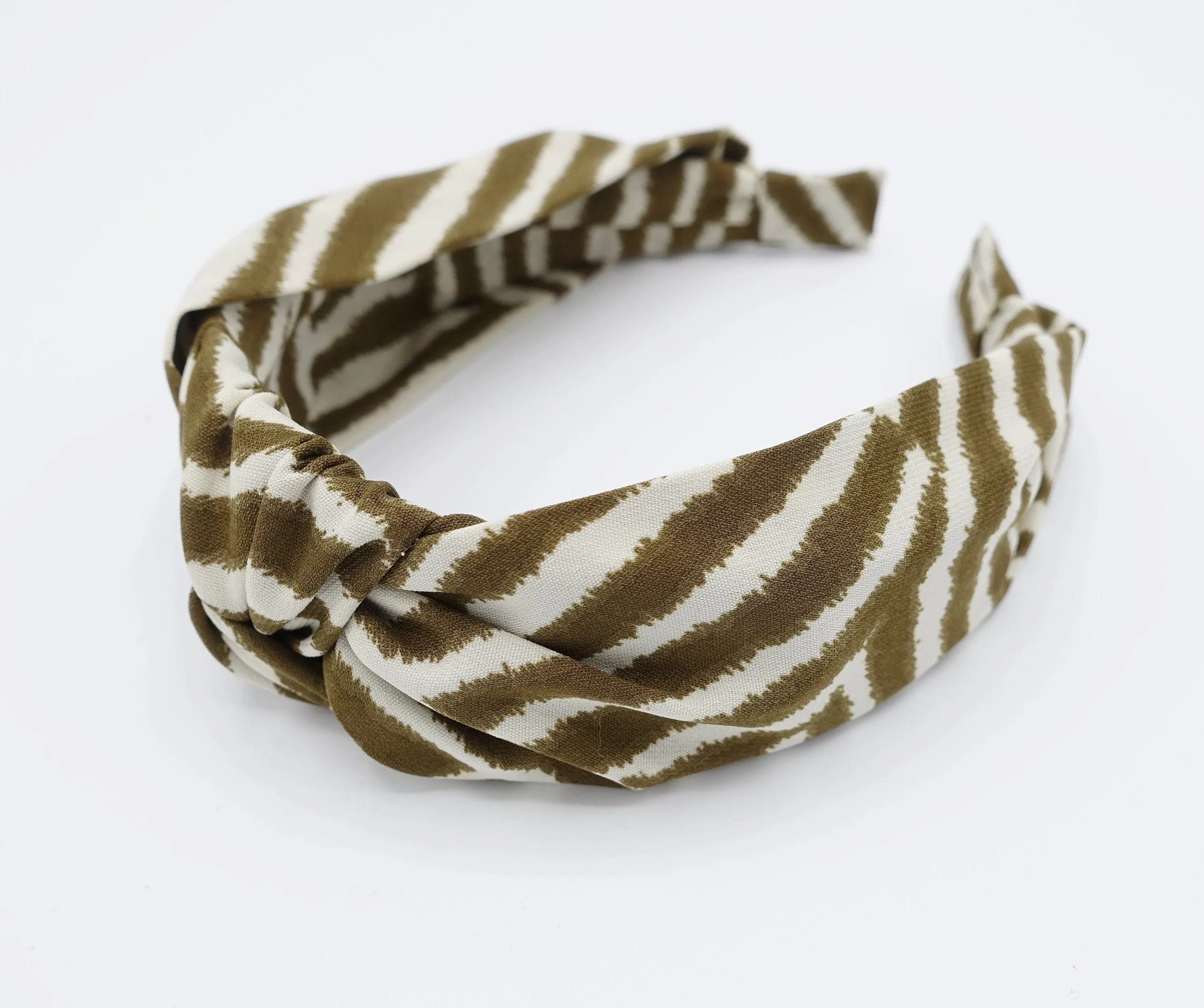 modern zebra pattern headband knotted hairband women hair accessory