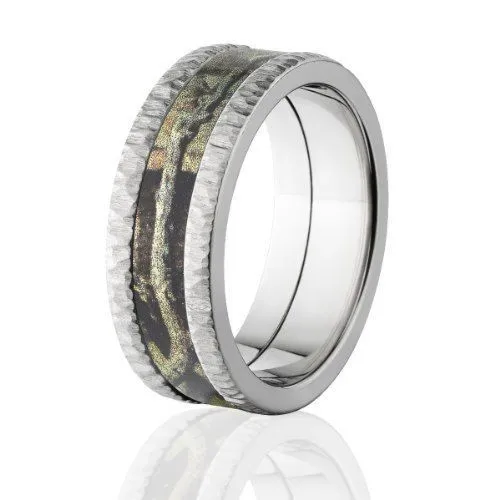 Mossy Oak Camo Wedding Rings, Break Up Infinity Camo Band