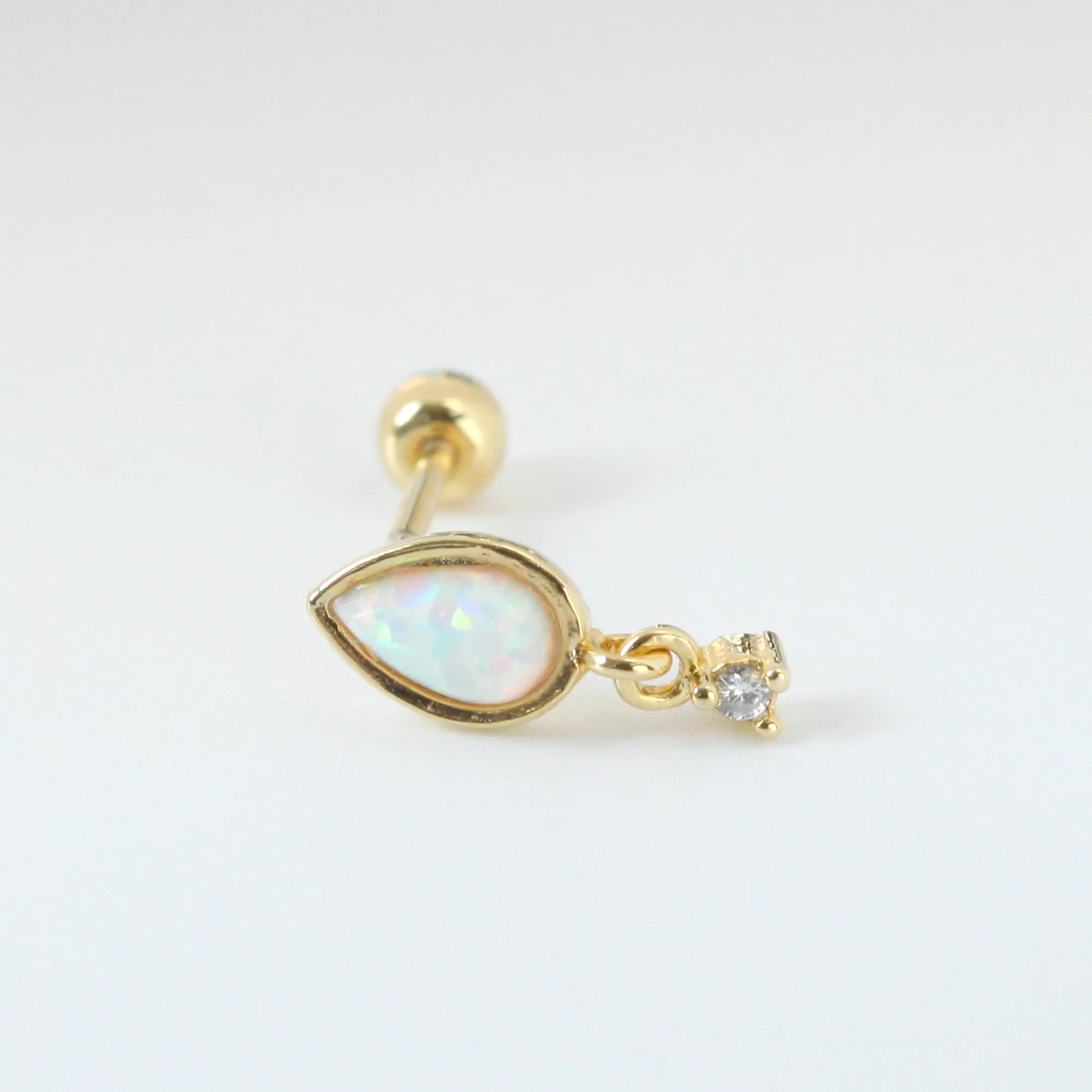 NALA PEAR SHAPED OPAL CARTILAGE EARRING