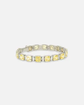 NXS Marcus Duo Stone Bracelet Citrine/Iced White Gold