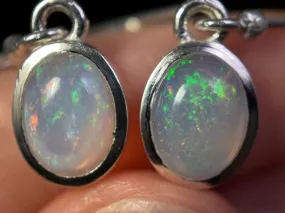 OPAL Earrings, Pinfire - Sterling Silver, Bridal Earrings Opal, Opal Jewelry, Welo Opal, 49119