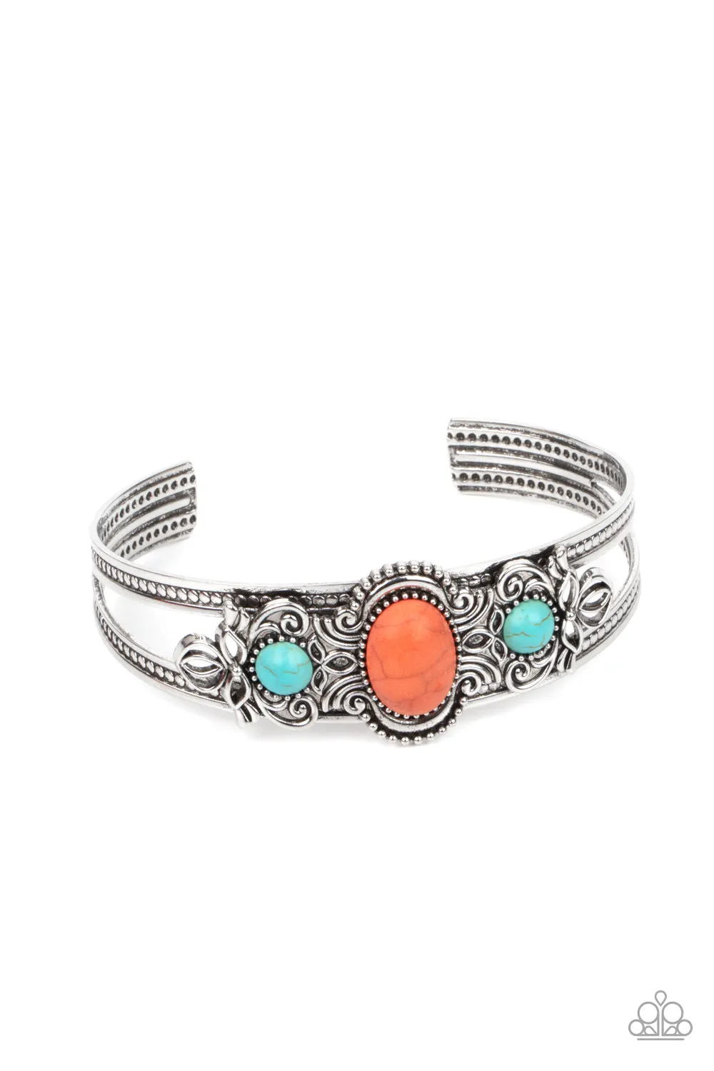 Open Door Jewelry - Artisan Ancestry - Orange Bracelet - Paparazzi Accessories