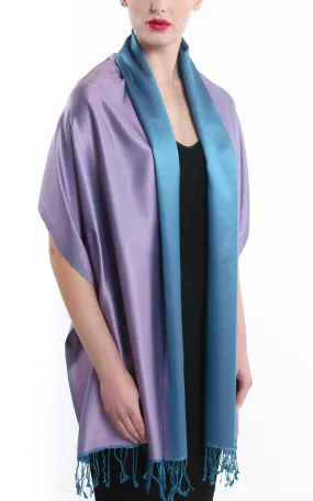 Paula Purple Silk Scarf - TTM271