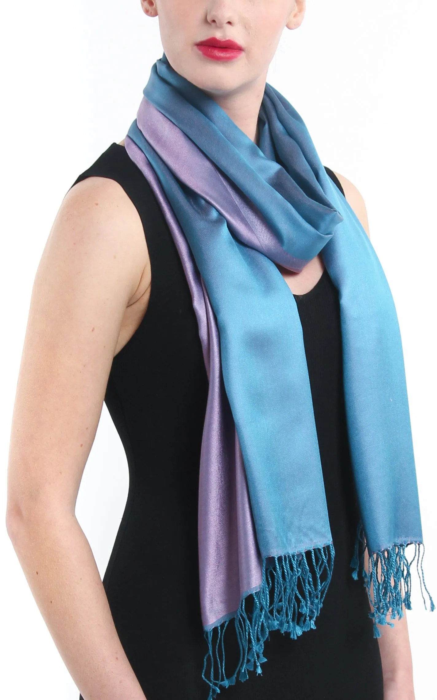 Paula Purple Silk Scarf - TTM271