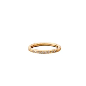 Pavement Diamond 14 kt gold ring