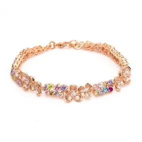 "Eden" Rose Gold Plating Crystal Bracelet