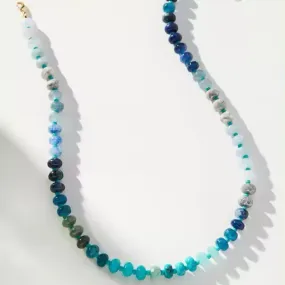 Rainbow Stone Necklace - Turquoise and Blues