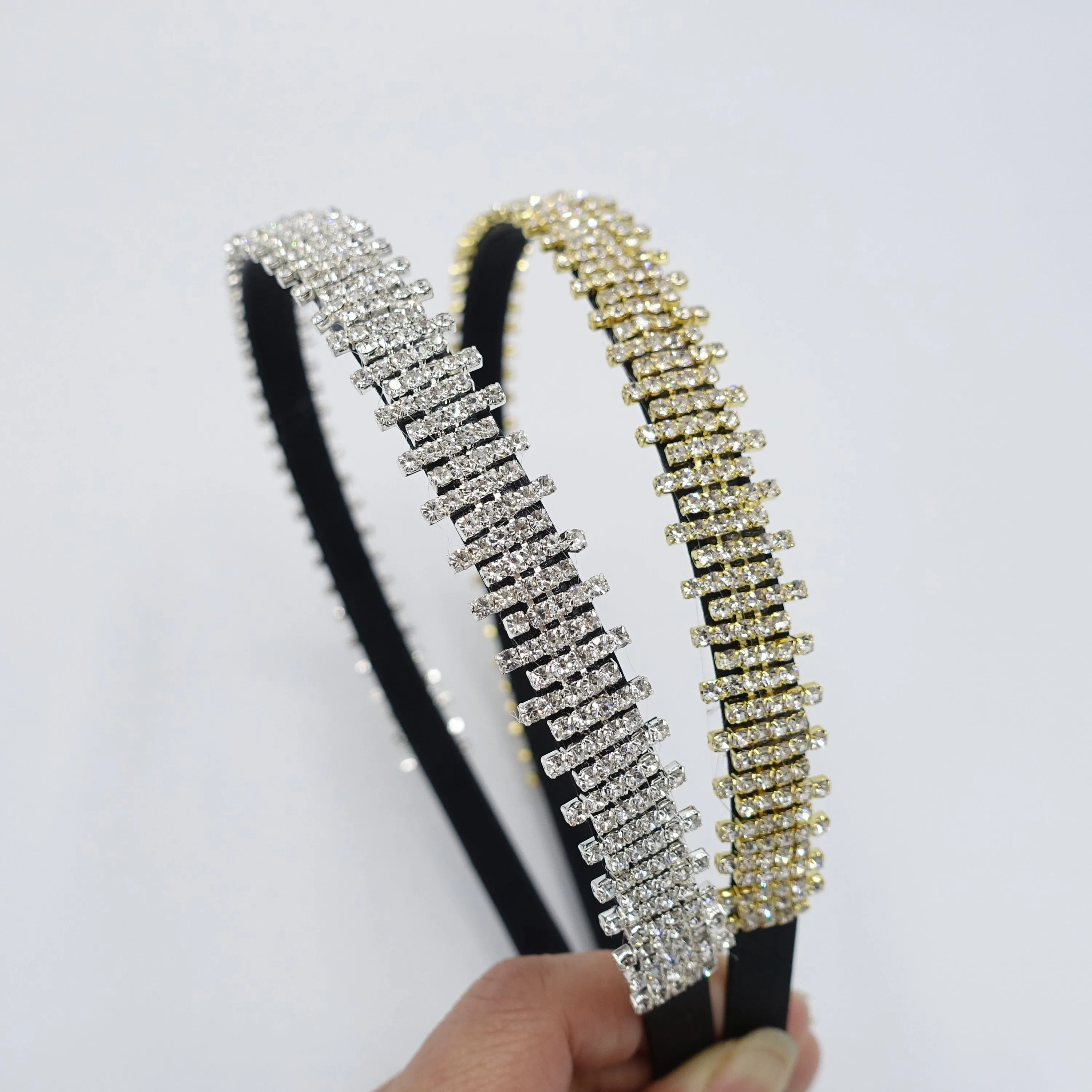 rhinestone bar headband, bling headband, sparkling headband for women