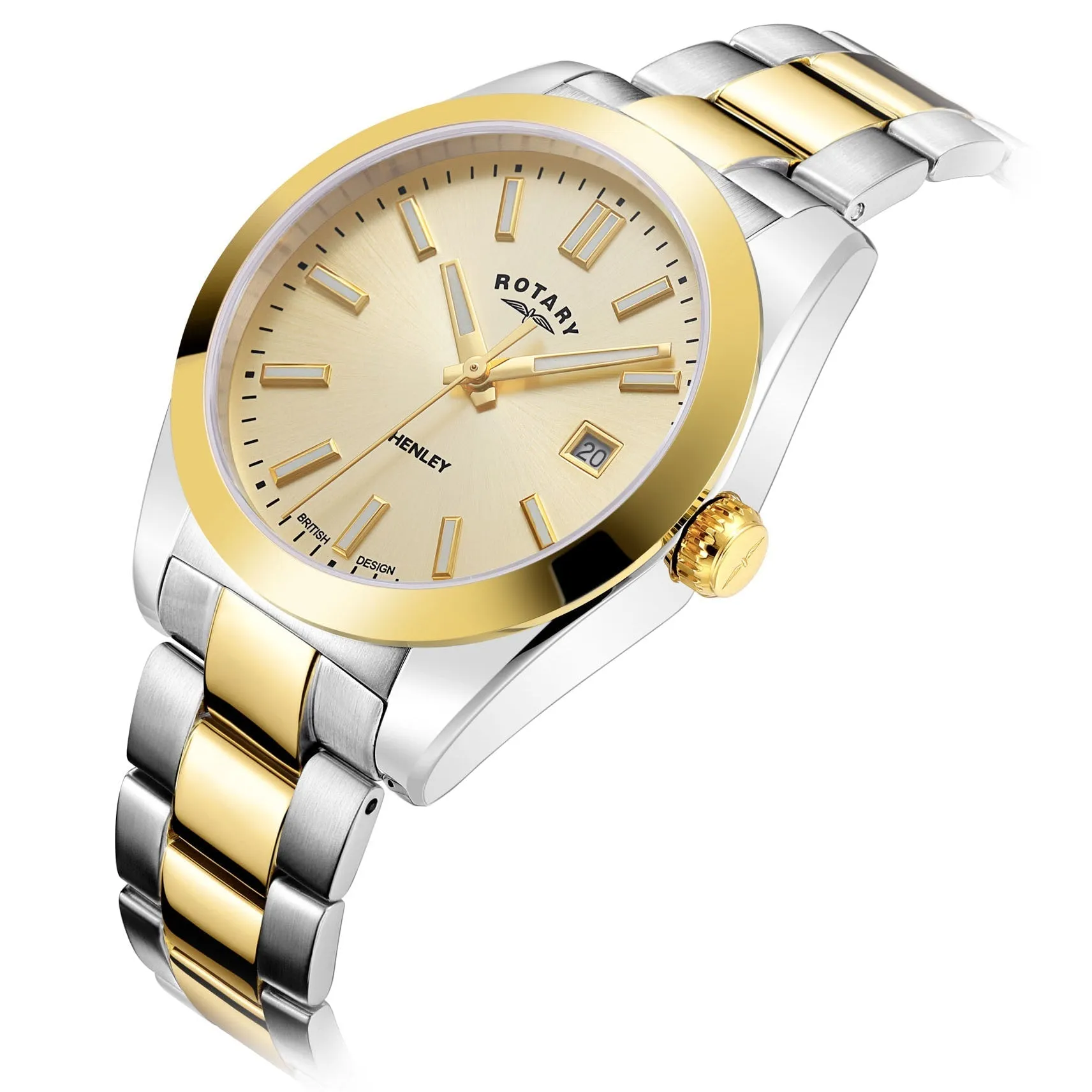 Rotary Henley Ladies Gold Watch LB05181/03