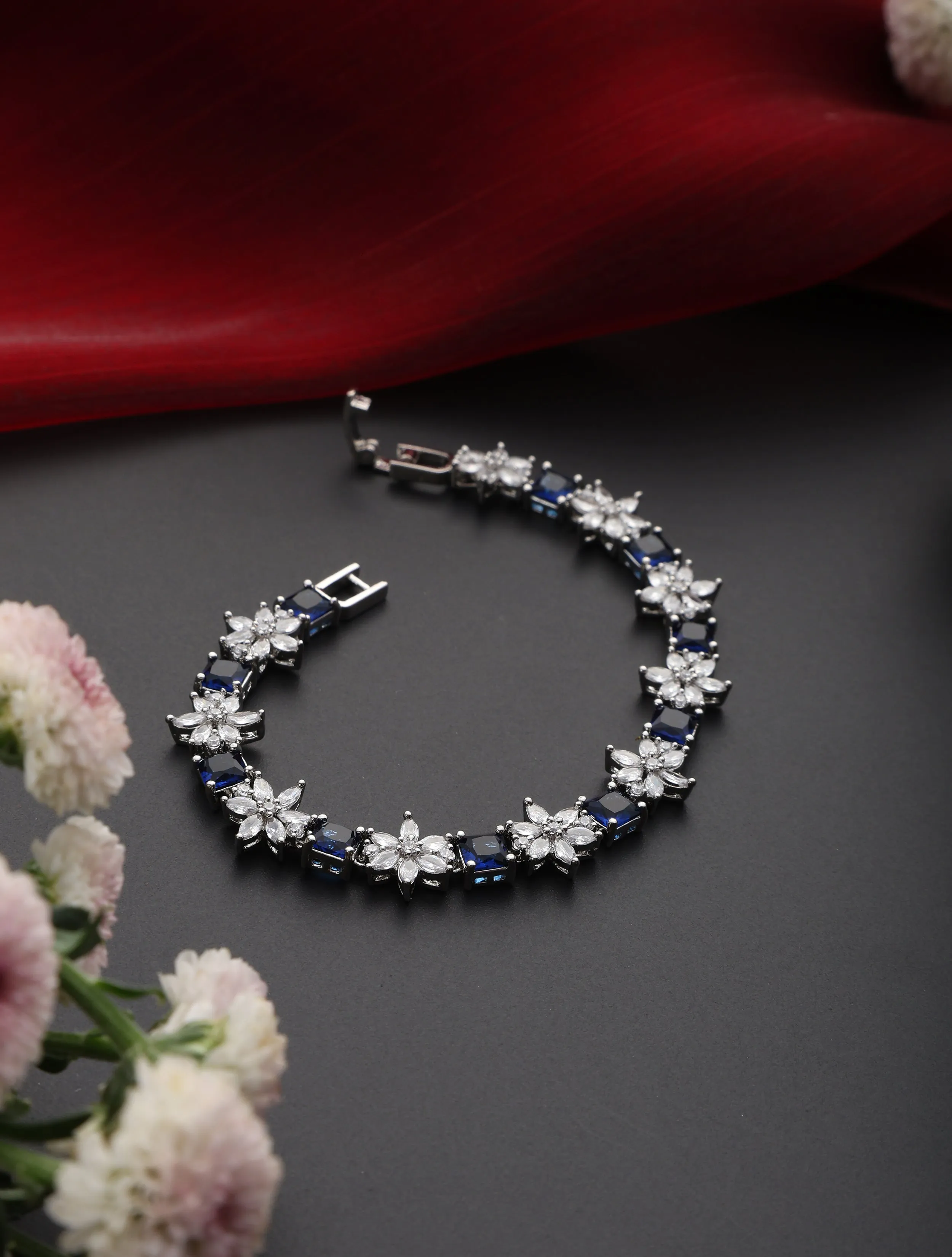 Sapphire American Diamond Bracelet