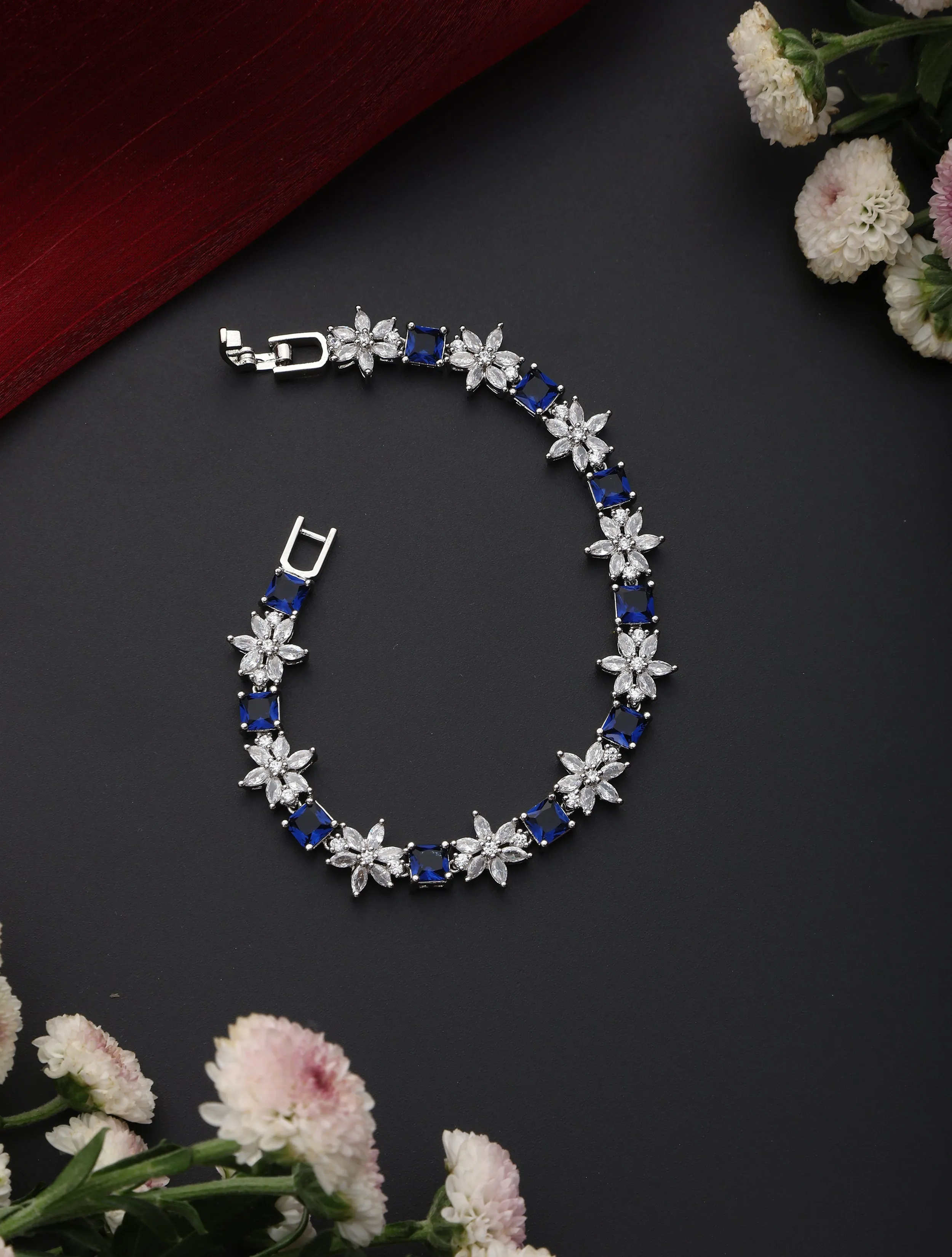 Sapphire American Diamond Bracelet