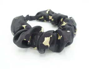 satin layered golden leopard headband organza pleated hairband women hair accessory