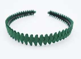 saw blade headband fabric wrapped hairband