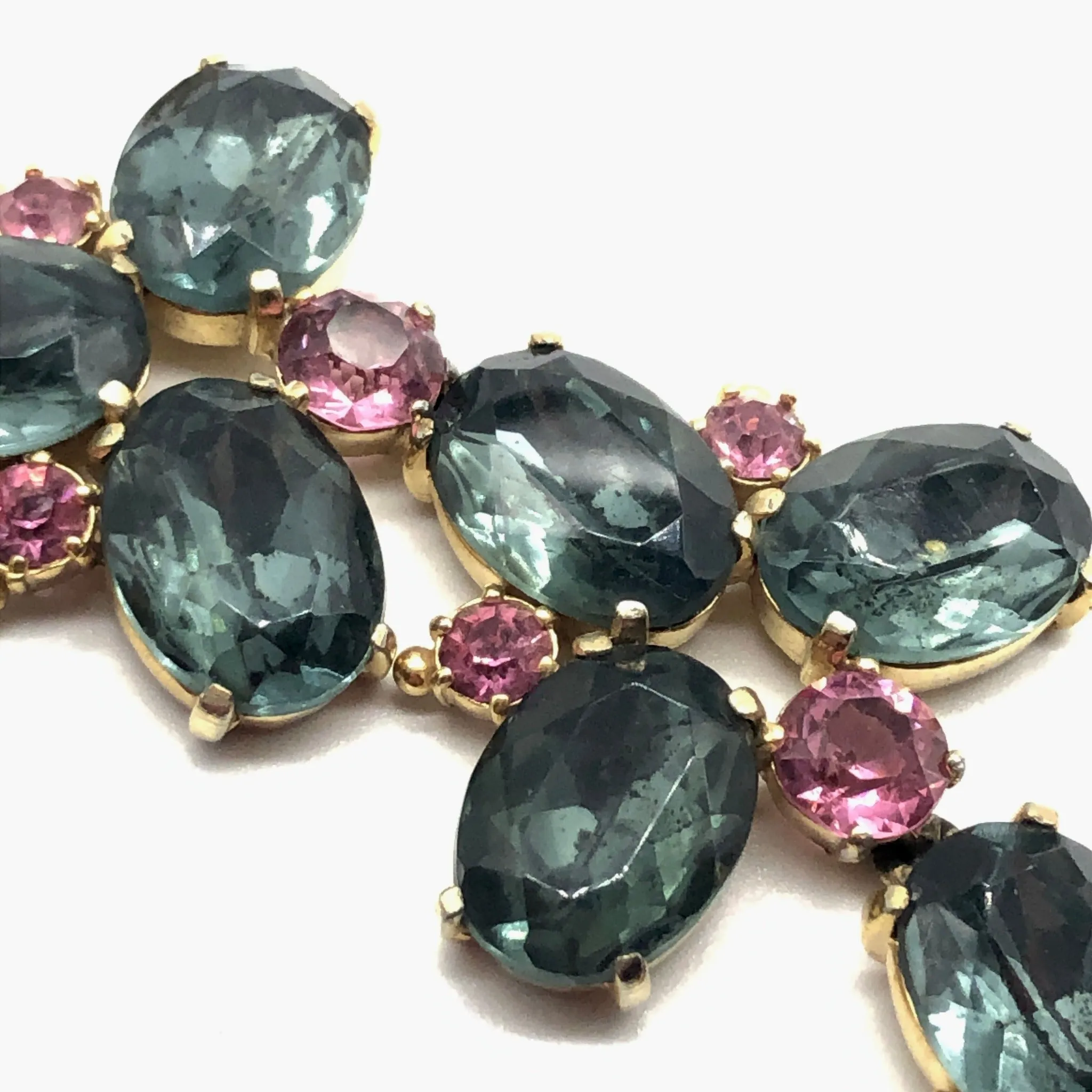 Schiaparelli Bracelet Set in Aquamarine and Pink