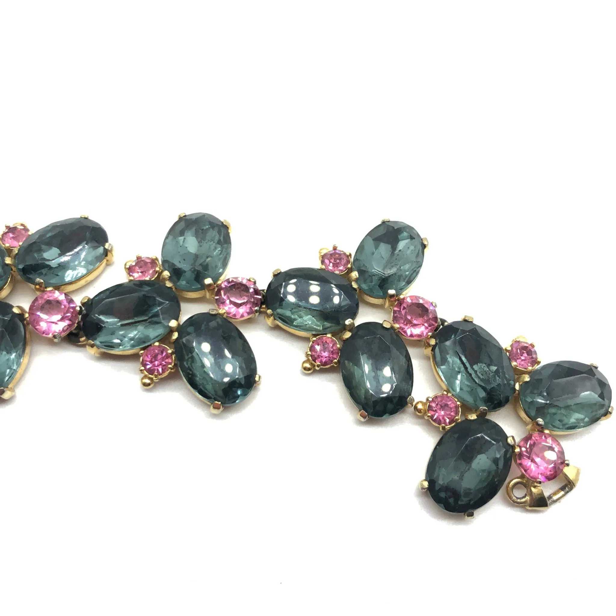 Schiaparelli Bracelet Set in Aquamarine and Pink