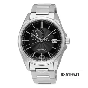 Seiko Presage (Japan Made) Automatic Silver Stainless Steel Band Watch SSA195J1 (Not For EU Buyers) (LOCAL BUYERS ONLY)