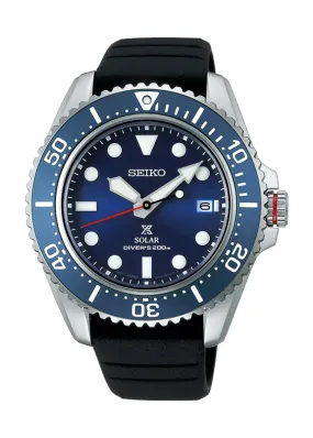 SEIKO PROSPEX SOLAR DIVER BLUE DIAL SILICON BAND SNE593P