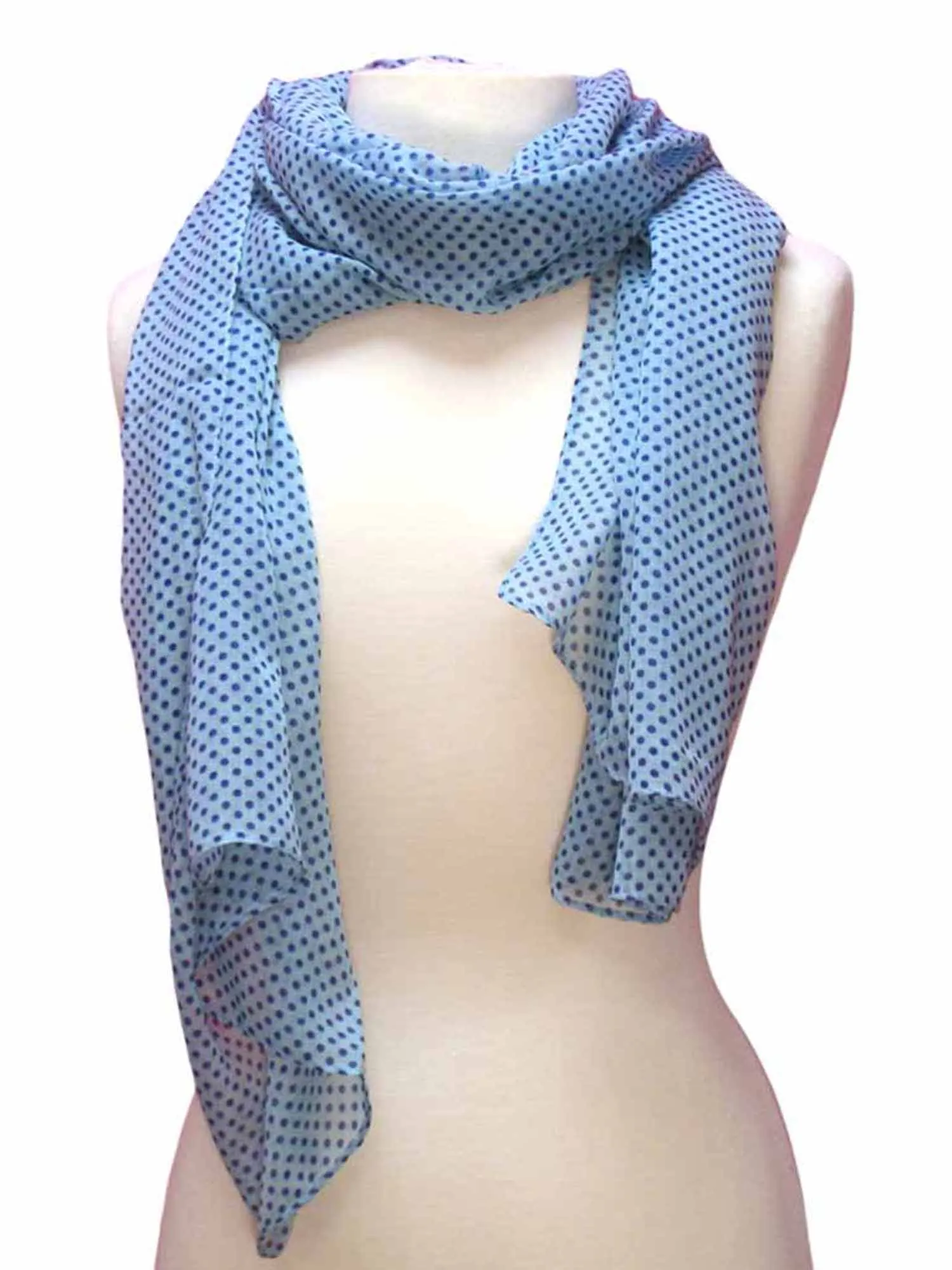 Sheer Lightweight Polka Dot Scarf Shawl