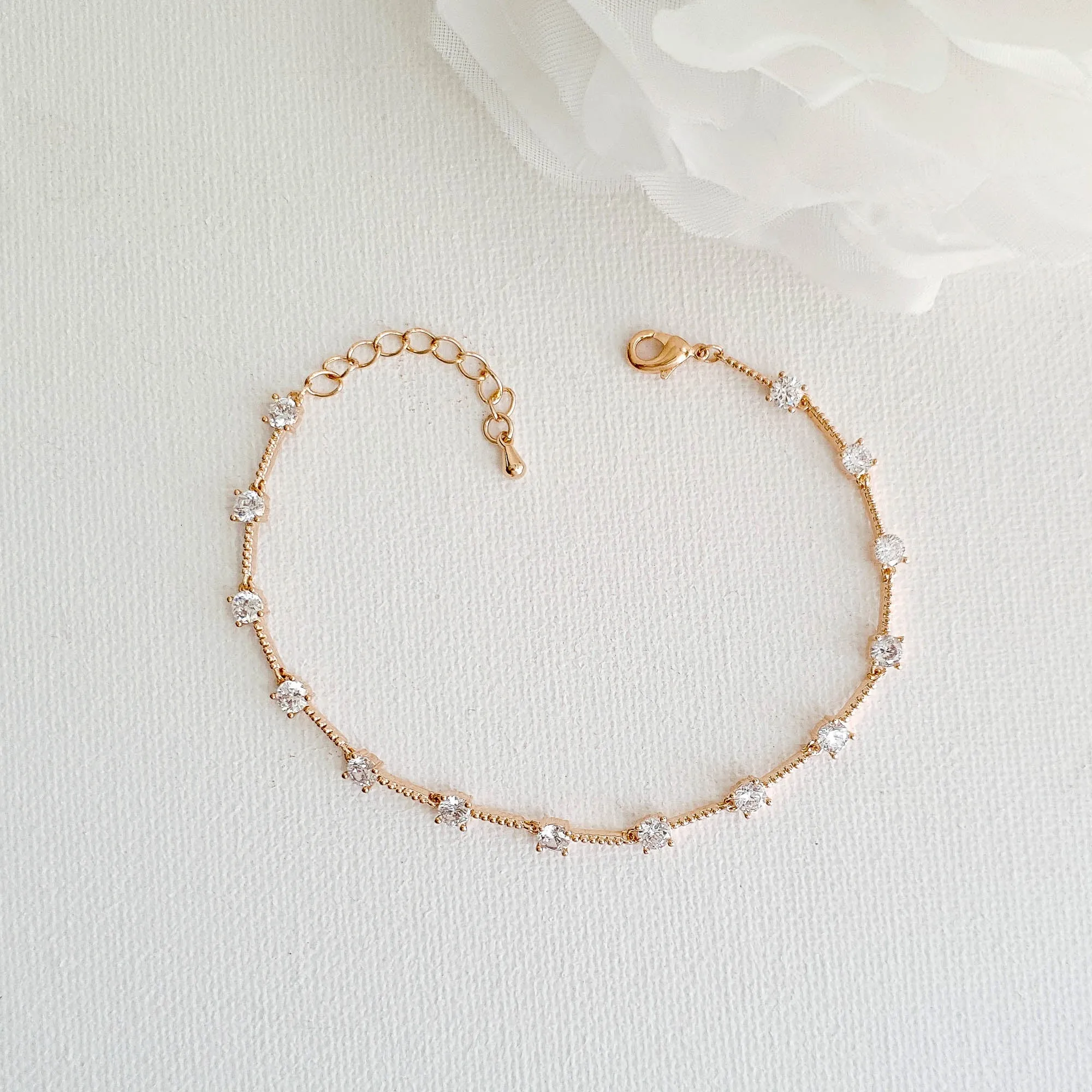 Simple Rose Gold Bracelet-Ginger