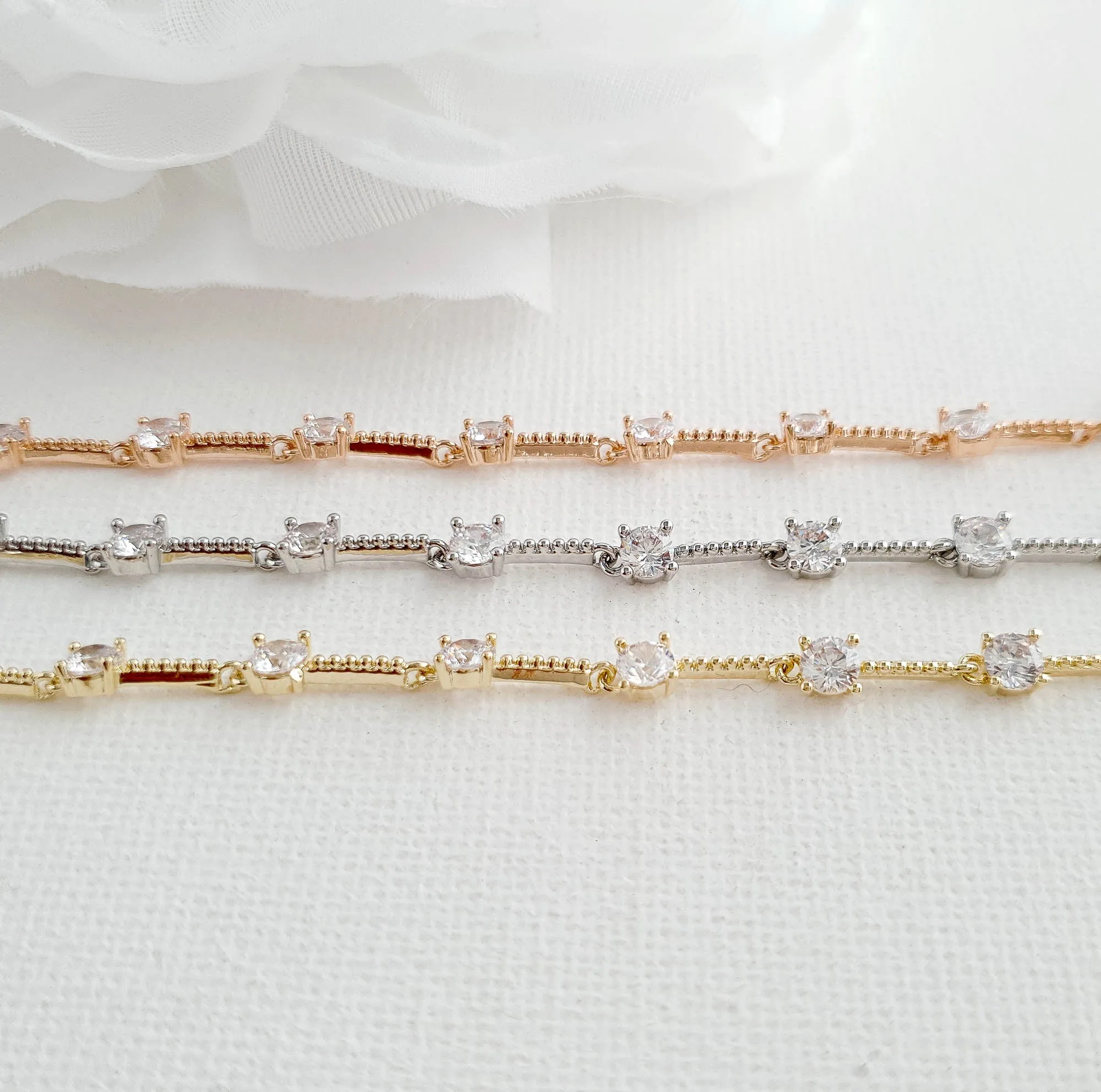 Simple Rose Gold Bracelet-Ginger