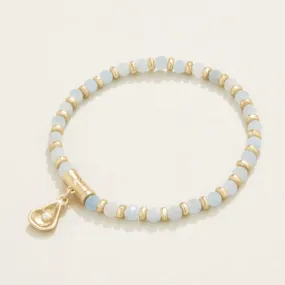 Spartina 449 Calm Waters Stretch Bracelet-4mm Aquamarine