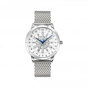 Stainless Steel White Snowflakes In 3D optics Watch WA0391-201-202