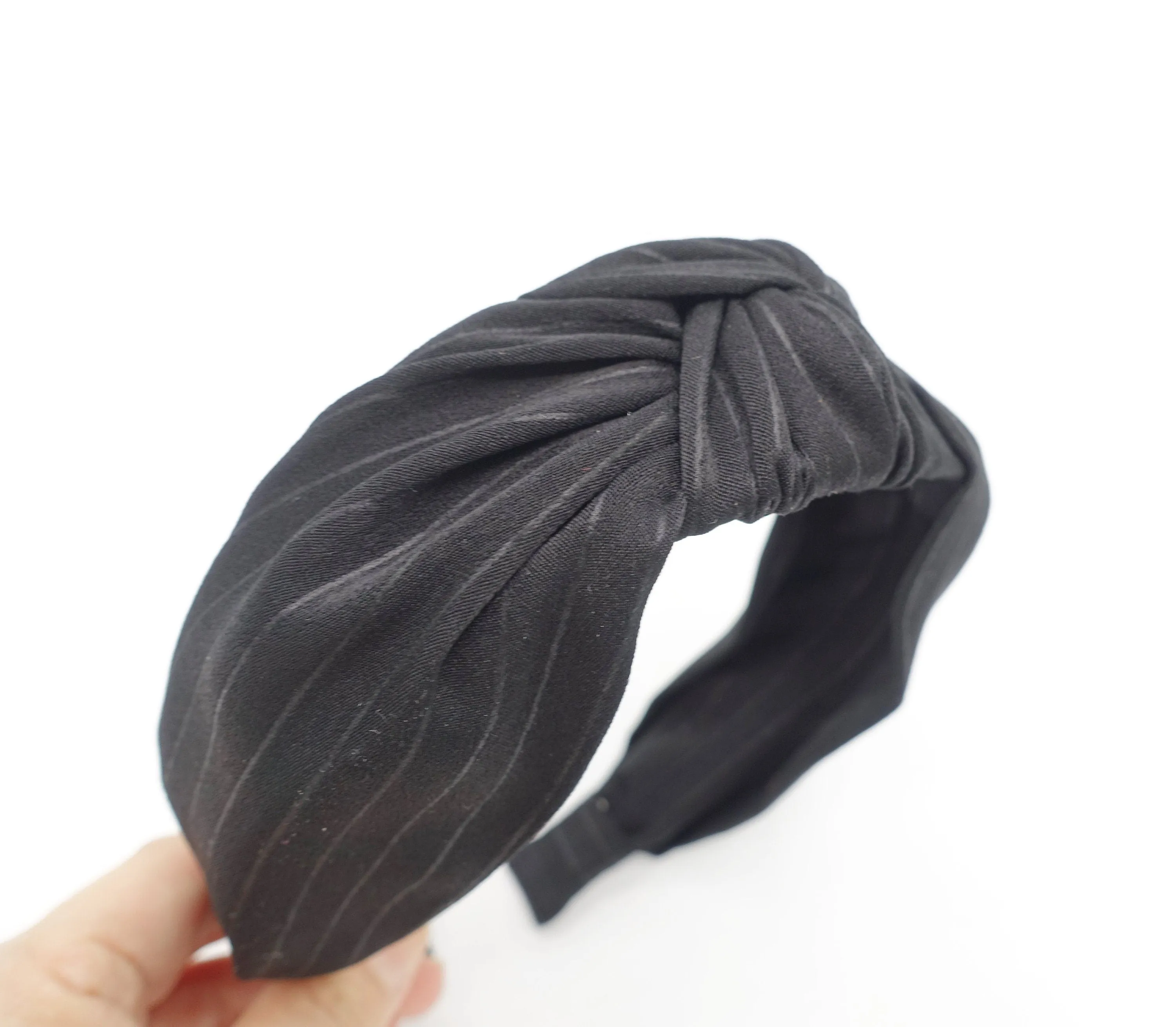 stripe top knot headband Autumn hairband for women