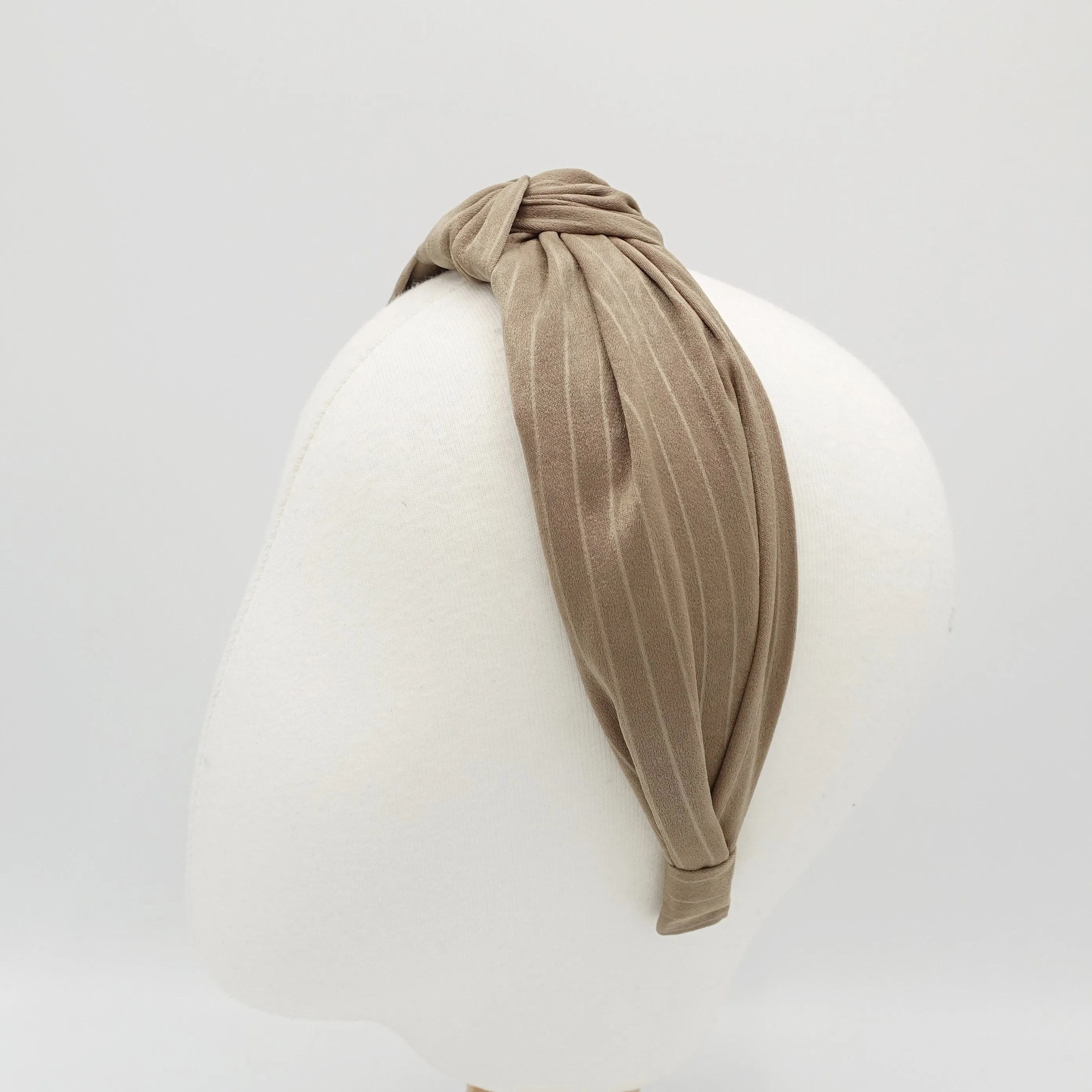 stripe top knot headband Autumn hairband for women