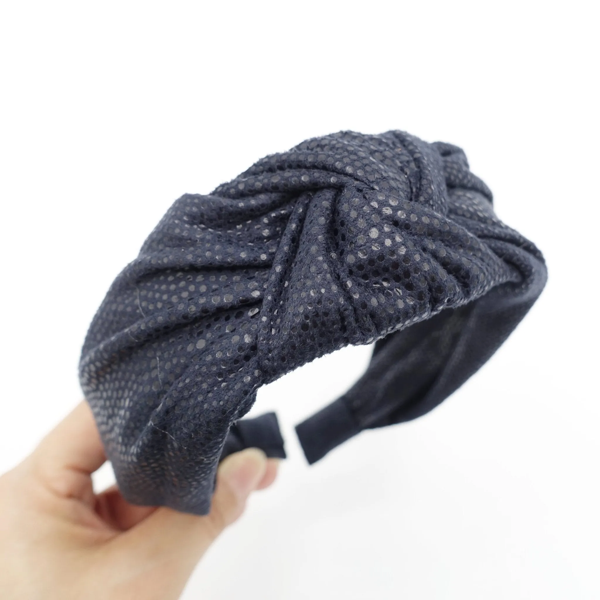 suede fabric knotted headband Fall Winter hairband women hair accessory