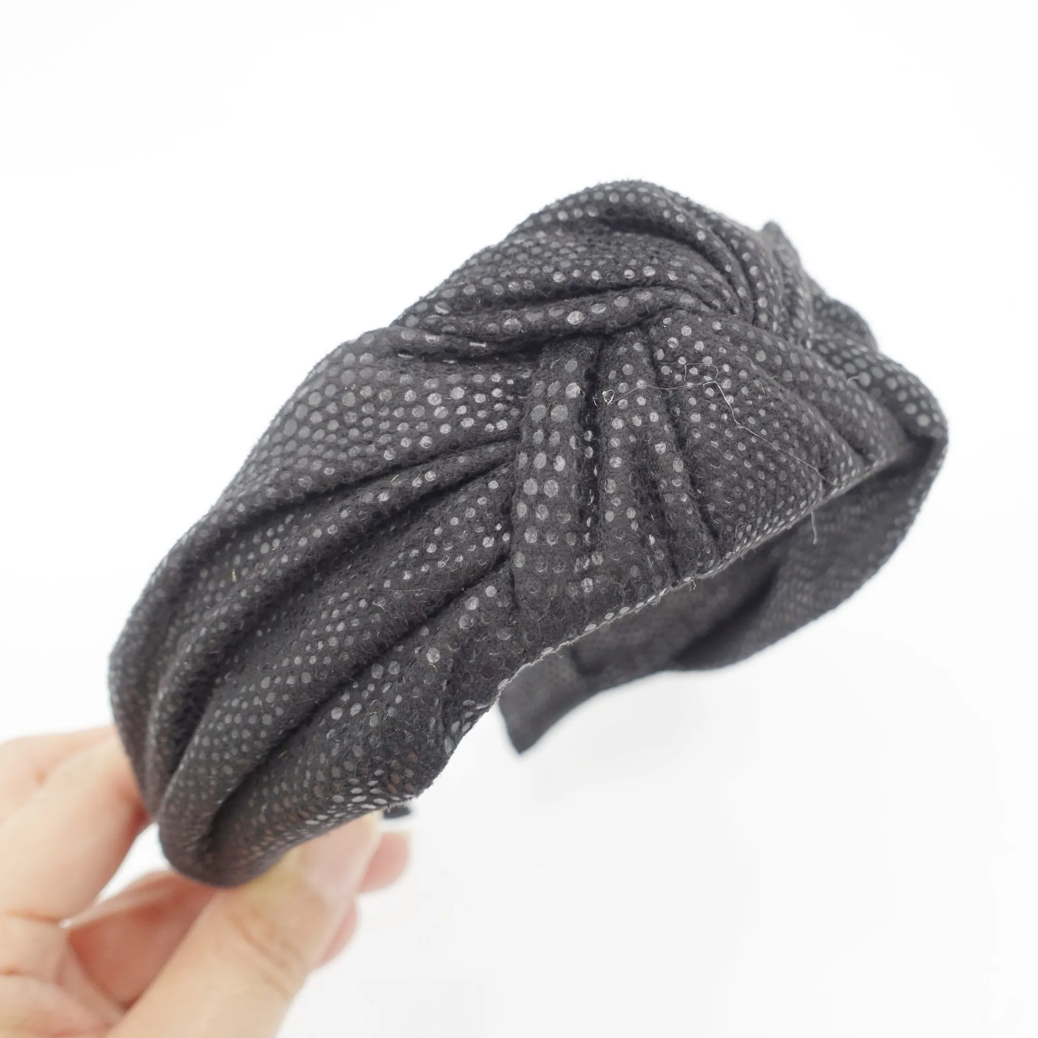 suede fabric knotted headband Fall Winter hairband women hair accessory