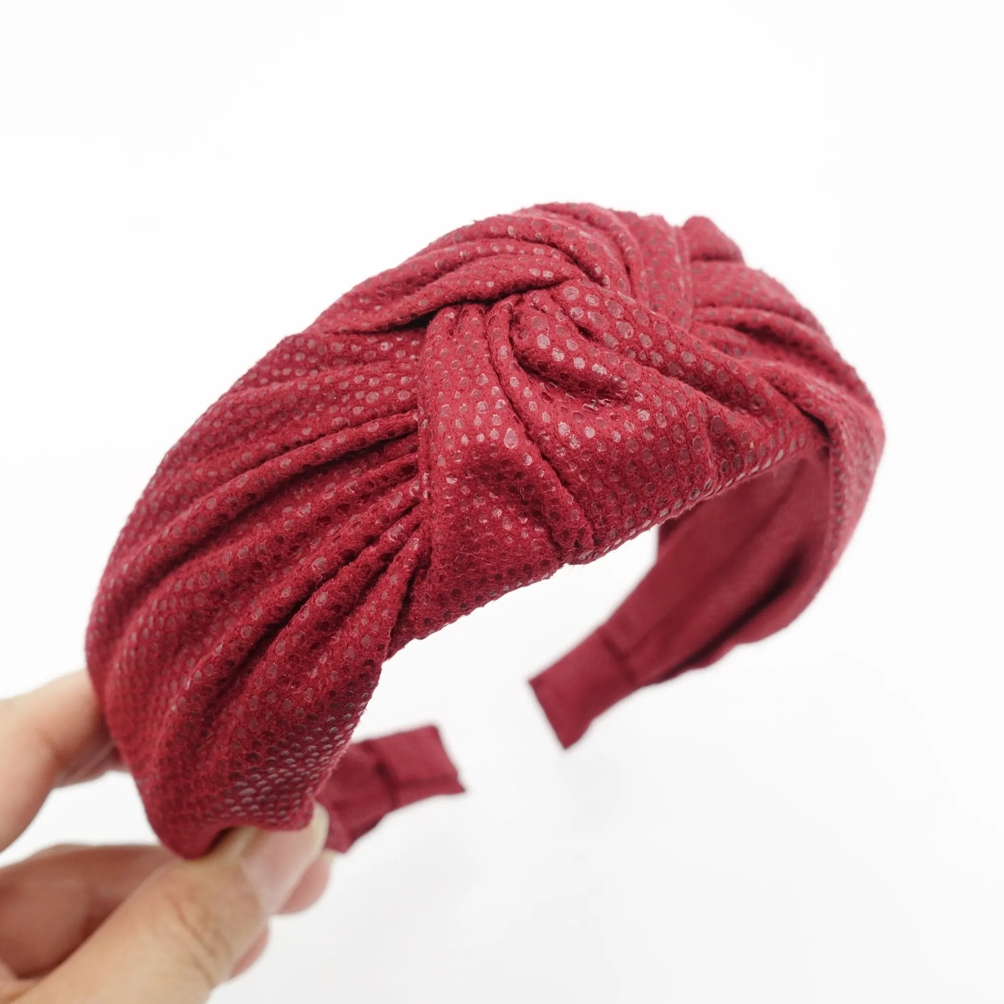 suede fabric knotted headband Fall Winter hairband women hair accessory