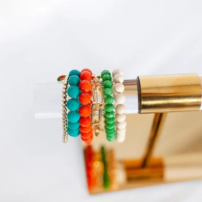 Terracotta Spring Bracelet Stack