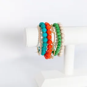 Terracotta Spring Bracelet Stack