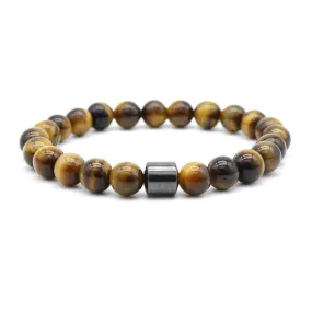 Tiger Eye Stone Beaded Bracelet (Circumference 19.5cm) 虎眼石串珠手鍊 (鍊長 19.5cm) KJBR16212