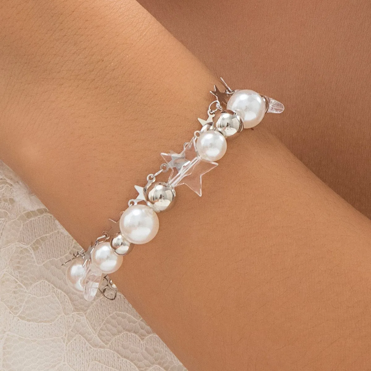 Toleet Star Pearl Double Layer Bracelet