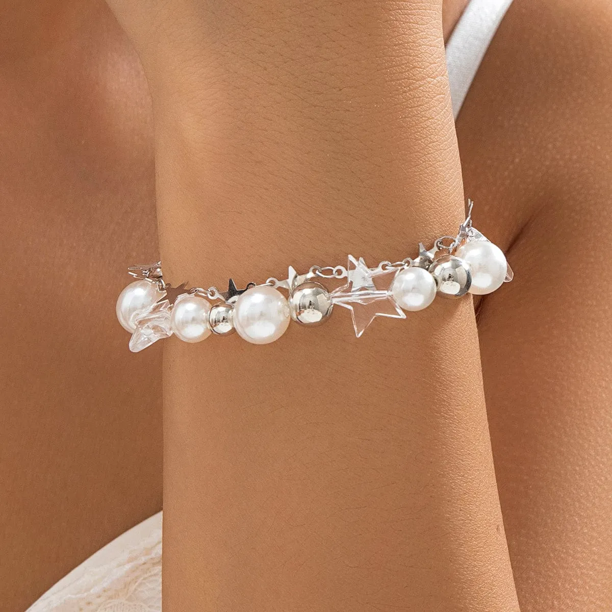 Toleet Star Pearl Double Layer Bracelet