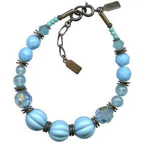 TURQUOISE TONES BRACELET - BRONZE