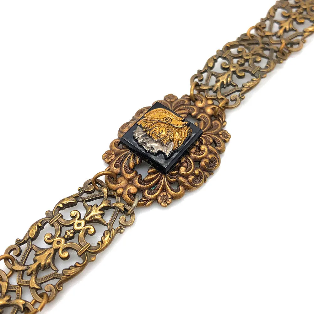 【USA輸入】ヴィンテージ フィリグリー ナイト ブレスレット/Vintage Filigree Knight Bracelet