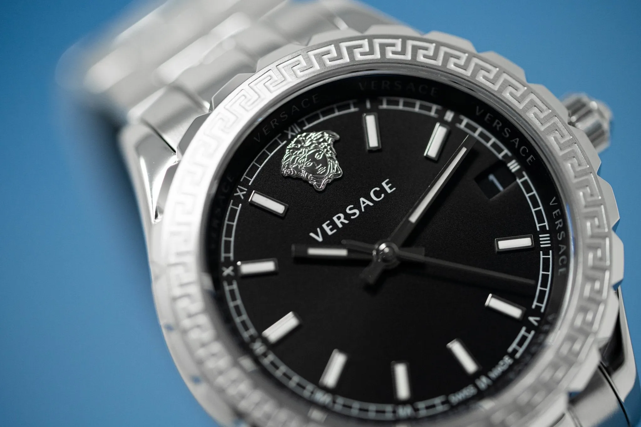 Versace Ladies Watch Hellenyium Black Bracelet V12020015