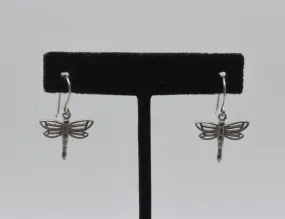 Vintage Sterling Silver Dragonfly Earrings