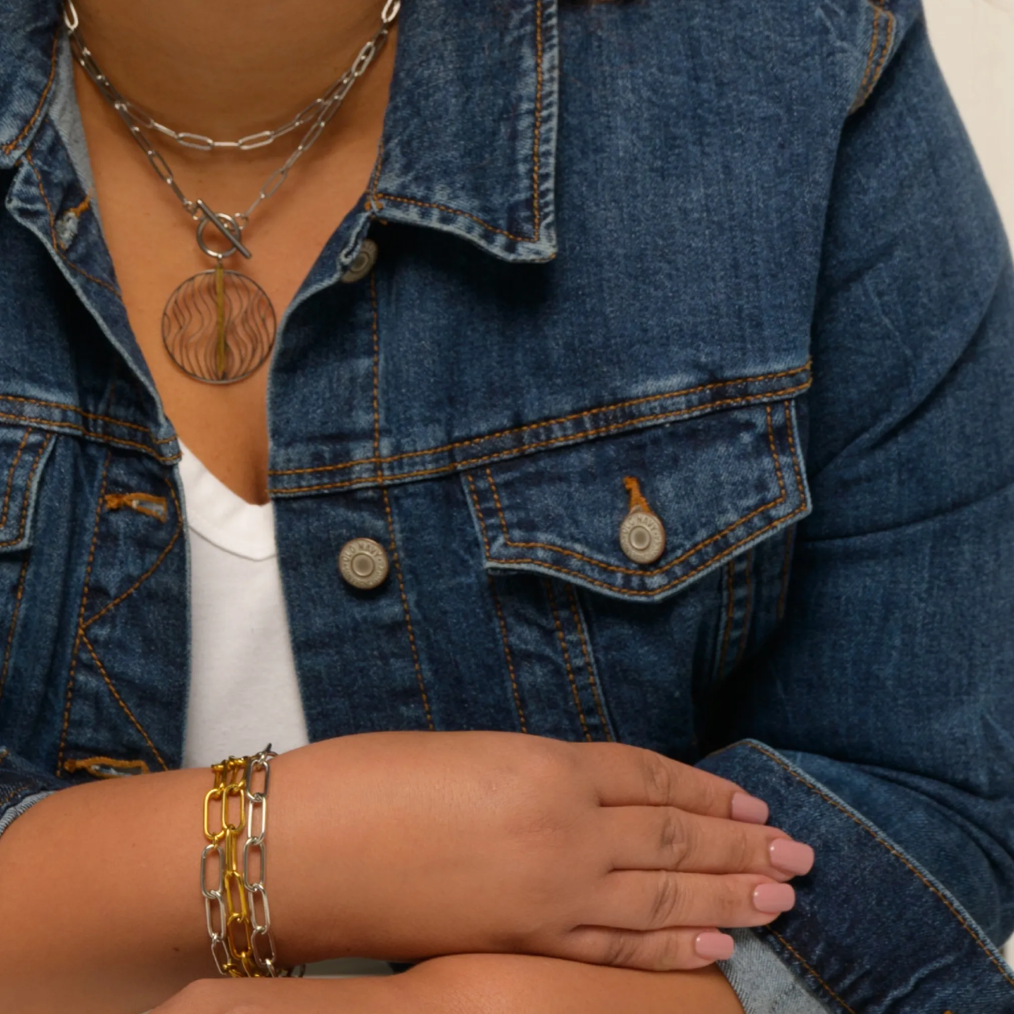 Waterproof "Imperméable” Gold Chunky Chain Bracelet