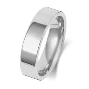 Wedding Band 18K Flat Court 5mm-1.2 Wedding  Ring WQ125WL