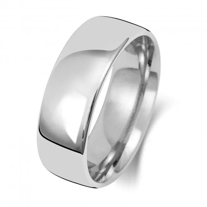 Wedding Band 9K Slight Court 7 mm-1.8 Wedding  Ring W117WH